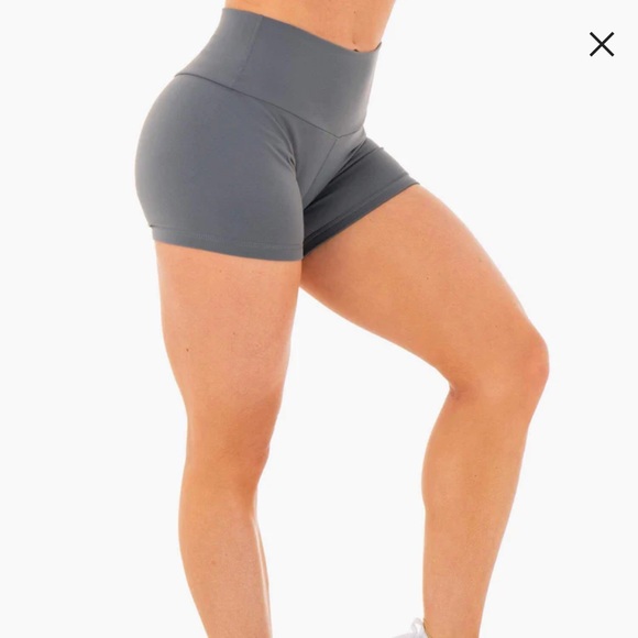 Ryderwear Motion High Waisted Shorts in Charcoal, Size XS - Picture 2 of 10